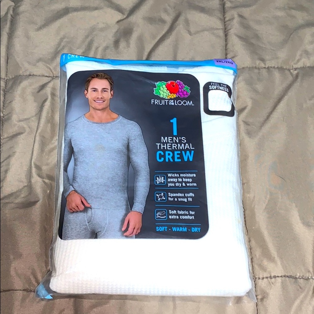 Fruit Of The Loom Men’s Crew-Neck Thermal Top